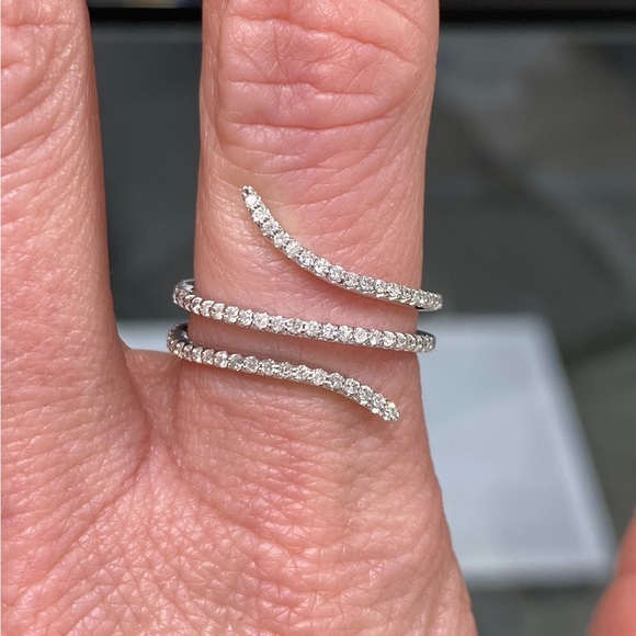 Kay Jewelers Jewelry Genuine K Gold 050 Carat Diamond Swirl Finger